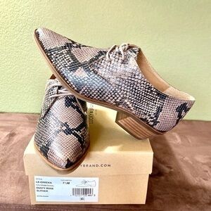 NIB Lucky Brand Snakeskin Ankle Booties
